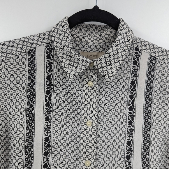 LOFT Outlet Roll Tab Long Sleeve Button Down Shirt - Picture 2 of 8